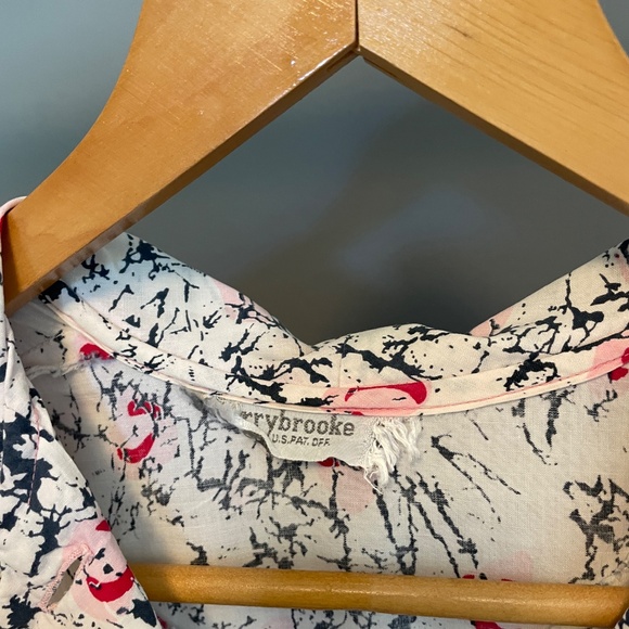 Retro 1950's Button Front House Dress - Picture 4 of 6